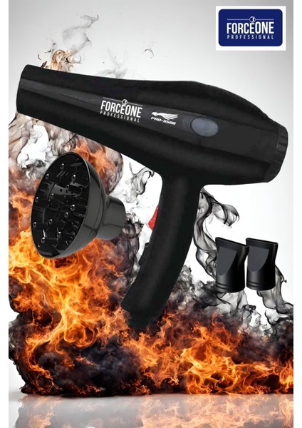 5500 Turbo Kuaför Fön ve Saç Kurutma Makinesi 2400W Siyah indirimleri