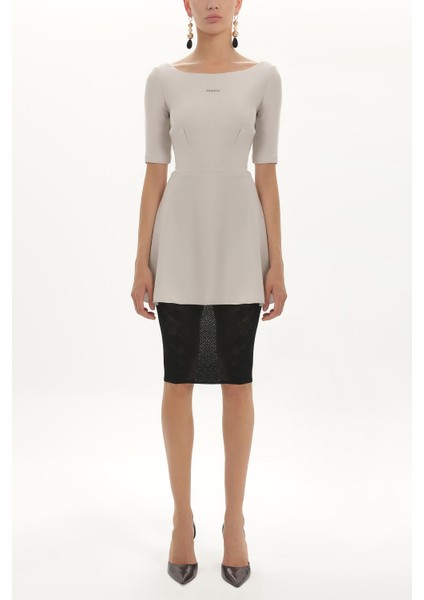 Taş Dantelli Midi Elbise 90762