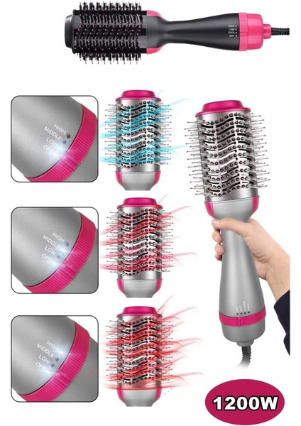 Iyonik Hacimlendirici Saç Kurutma ve Düzleştirici Makine 1200W Siyah fiyatları