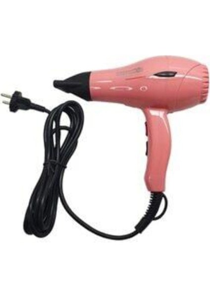 Pembe Turbo X5 2400W Güçlü Fön Makinesi, Hızlı ve Parlak Saçlar Için