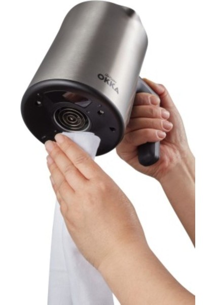 Krom Türk Kahvesi Makinesi Okka Rıch Spın OK0012, Şık ve Kullanışlı Kahve Yapımı Sağlar