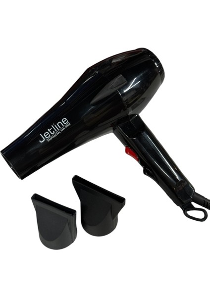 2500W Turbo Profesyonel Fön Makinesi, Ac Motor, 3 Başlıklı, Siyah modelleri