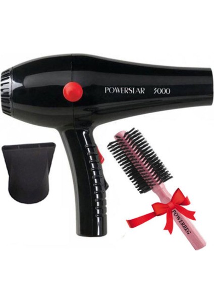 3000 Watt Güçlü Profesyonel Fön Makinesi Siyah Renk