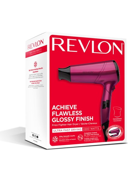 Iyonik ve Kabarma Önleyici Saç Kurutma Makinesi, Şık Pembe Tasarım