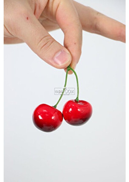 Kiraz Demeti 10LU Kırmızı Renkli Dekoratif Kullanım İçin fiyatları