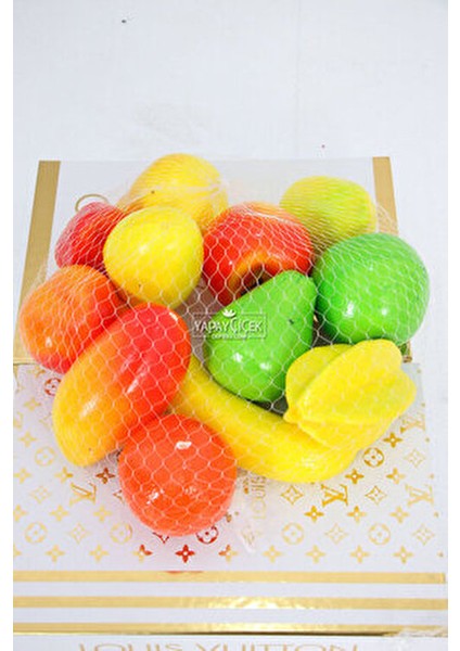 Karışık Meyve Demeti Uzun Ömürlü 12 Adet Renkli Dekoratif Kullanım modelleri