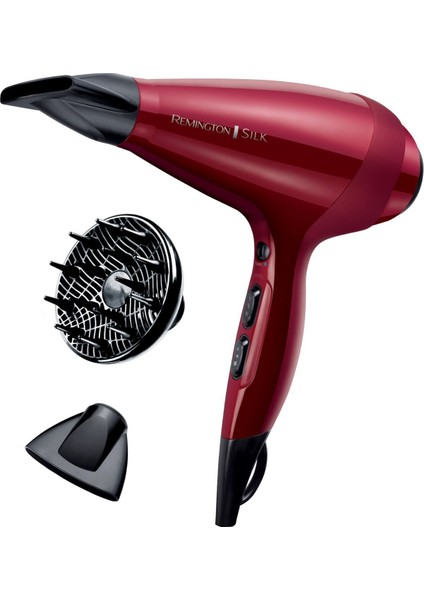 2400 W Iyonlu Saç Kurutma Makinesi, Kırmızı Renkli, Hızlı ve Güçlü Performans