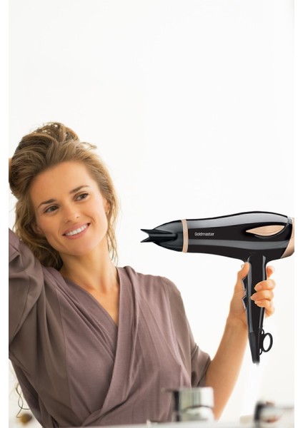 2400 Watt Dc Motorlu Isı ve Hız Ayarlı Difüzör Saç Kurutma Makinesi Siyah indirimleri