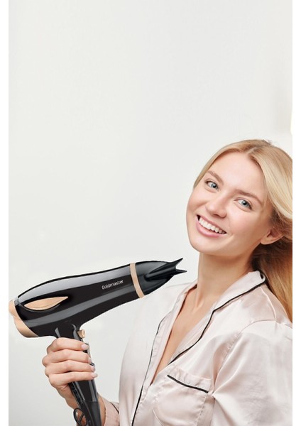 2400 Watt Dc Motorlu Isı ve Hız Ayarlı Difüzör Saç Kurutma Makinesi Siyah