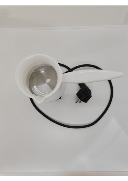 Büyük Köpüklü Elektrikli Cezve, 4 Fincan, 330 ml Kapasiteli, Beyaz Renkli fırsatları