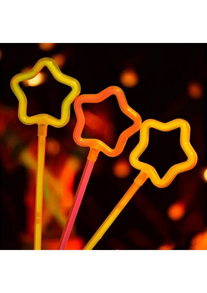 Glow Yıldız Asa 6 Renk 6 Adet