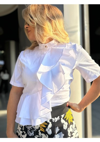 İS23Y1054 Imza Farbala Gömlek Licra Kumaş indirimleri