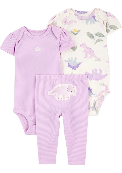 Kız Bebek Mor 3lü Set