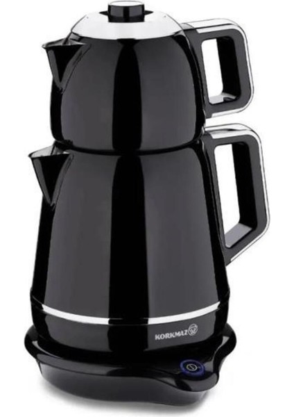 Demiks Elektrikli Çay Makinesi, Siyah/krom, Pratik ve Şık Tasarım