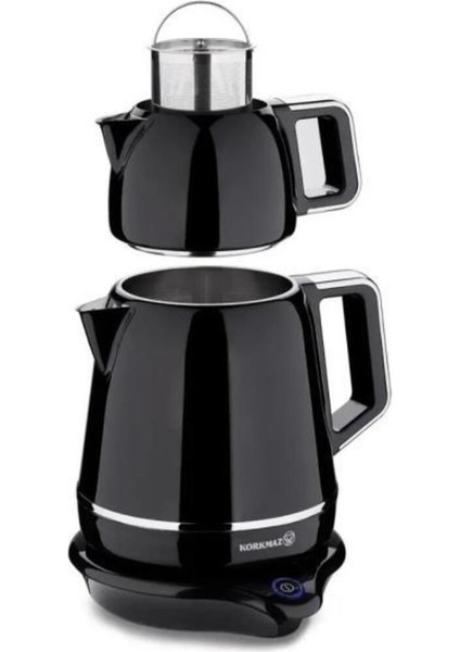 Demiks Elektrikli Çay Makinesi, Siyah/krom, Pratik ve Şık Tasarım modelleri