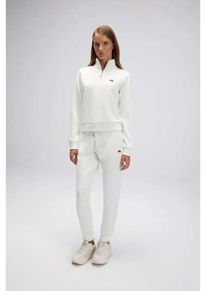 Pamuklu Regular Fit Yarım Fermuarlı Dik Yaka Sweat Bayan Sweat EF557 fiyatları