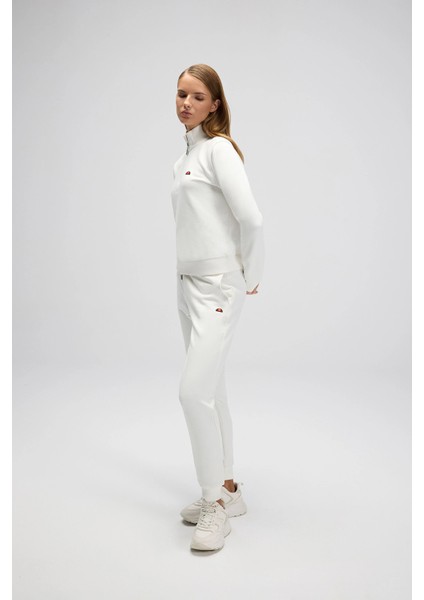 Pamuklu Regular Fit Yarım Fermuarlı Dik Yaka Sweat Bayan Sweat EF557 fırsatları