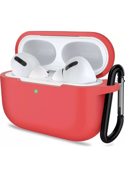 Apple Airpods Pro 3 Kılıf Silikon Kırmızı