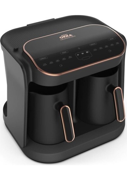 Çiftli Türk Kahvesi Makinesi, Metal Tasarım, Kolay Kullanım, Şık ve Dayanıklı