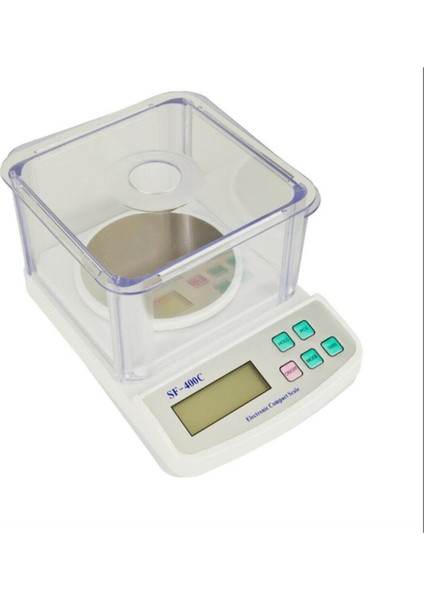 Gri Fanuslu Dijital Hassas Tartı 500G/0.01G, LCD Ekran, Kullanışlı ve Güvenilir Ölçüm Aracı