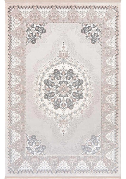 Vento Bej Gri Halı Yumuşak Oturma Odası Salon Çocuk Odası Mutfak Halısı P1026