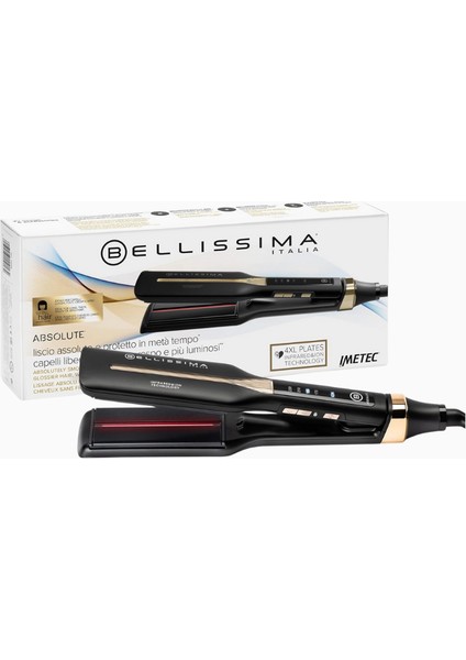 Bellıssıma Kızılötesi 4xl Saç Düzleştirici, Keratin Seramik Kaplama, 4 Sıcaklık, Iyon Teknolojisi