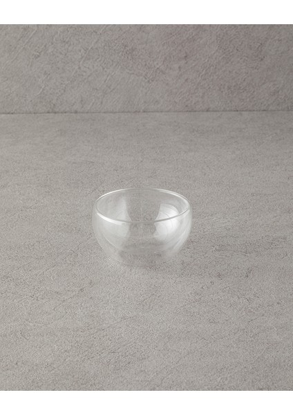 Şeffaf Çift Cidarlı Cam Kase, 11,5 Cm, Zarif ve Dayanıklı Tasarım fiyatları