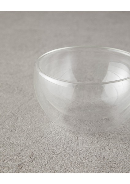 Şeffaf Çift Cidarlı Cam Kase, 11,5 Cm, Zarif ve Dayanıklı Tasarım modelleri