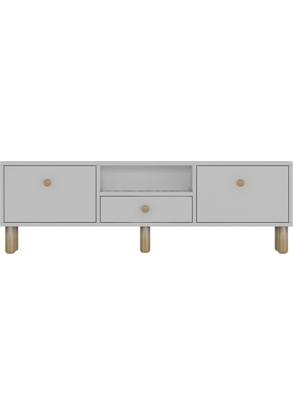 1310DROPDD-1 Bohem Tv Sehpası Beyaz-Safir Kulp fırsatları