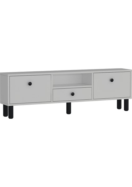 1310DROPDD-1 Bohem Tv Sehpası Beyaz-Safir Kulp indirimleri