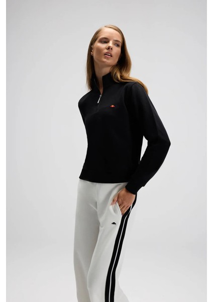 Pamuklu Regular Fit Yarım Fermuarlı Dik Yaka Sweat Bayan Sweat EF557 fiyatları