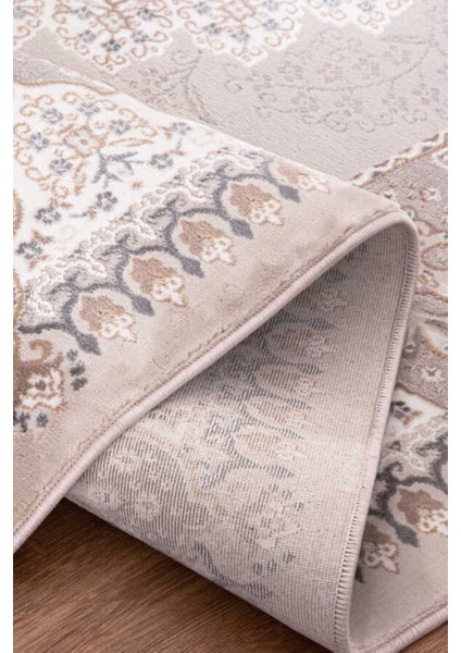 Vento Bej Gri Halı Yumuşak Oturma Odası Salon Çocuk Odası Mutfak Halısı P1026 indirimleri