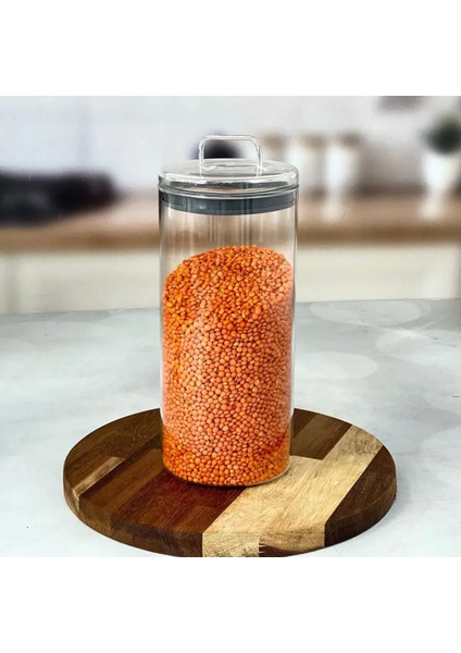 Turuncu 1500 ml Borosilikat Cam Kavanoz, Sağlam ve Şık Saklama Kabı fiyatları