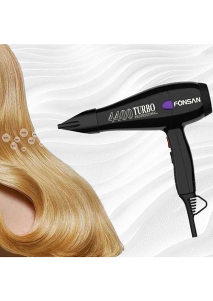 PRF-4400 Turbo Profesyonel 2400W Siyah Fön Makinesi, Güçlü ve Şık Tasarım modelleri