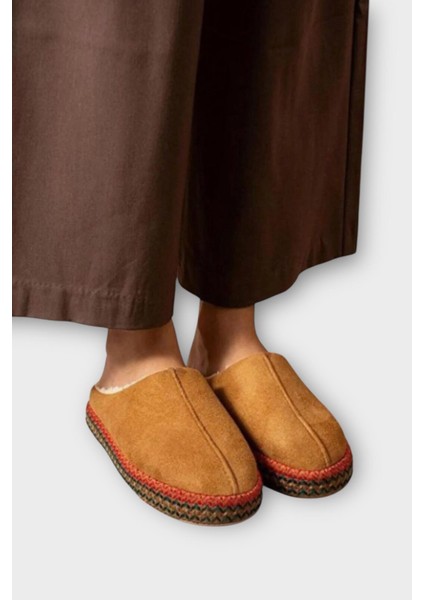 Nakışlı Içi Tüylü Yüksek Tabanlı Çeyiz Bohça Kadın Ev Terliği Taba fiyatları