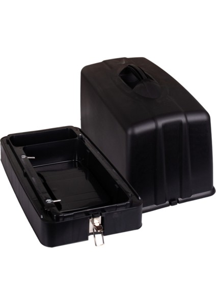 Siyah Dikiş Makinesi Çantası, Menteşeli ve Şık Tasarım