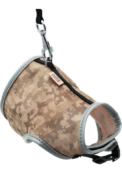 Havalı Dokuma Kedi Göğüs & Gezdirme Takımı Kamuflaj 1*25-35 cm
