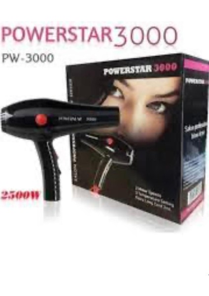 3000W Güçlü Salon Tip Profesyonel Fön Makinesi Siyah fiyatları