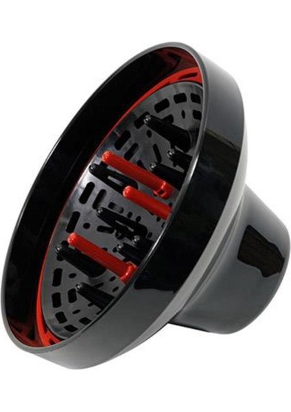 Siyah Profesyonel Dalgalı Saç Difüzörü - Güçlü ve Şık Tasarım