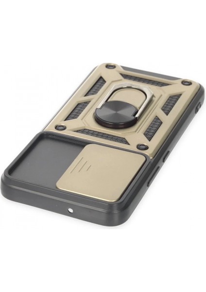 Samsung Galaxy S24 Kılıf Pars Lens Yüzüklü Silikon - Gold fırsatları