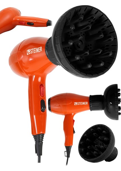 Güçlü 3600W Profesyonel Saç Kurutma Makinesi Seti, Difüzör ve Başlıklar modelleri