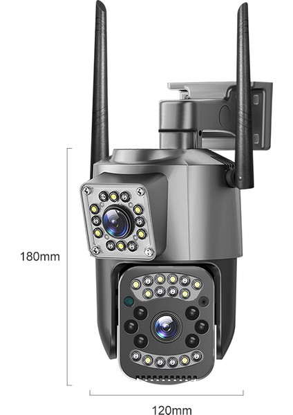 WiFi Güvenlik Kamerası 360° - İç ve Dış Mekan, 2 Yönlü Sesli Interkom, Hareketli Ses Alarmı, Gece Görüşü, TF Kart & Bulut Destekli, Kolay Kurulum - Montaj Braketi Hediye! fırsatları