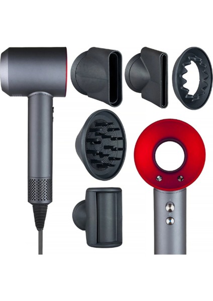 5 Fonksiyonlu Güçlü Saç Kurutma ve Fön Makinesi, Siyah Renk fırsatları