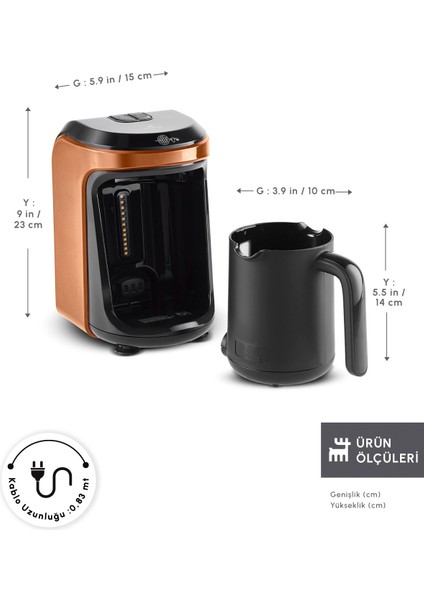 Bronz Renkli Aroma Türk Kahve Makinesi, Şık ve Kullanışlı Tasarım fiyatları