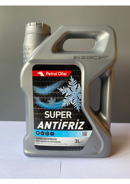 Yeşil Renkli 3 Litre Inorganik Antifriz (Mavi Yerine De Geçer.) (08/2025 Üretim)