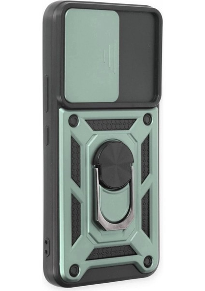 Samsung Galaxy S24 Kılıf Pars Lens Yüzüklü Silikon - Yeşil fiyatları