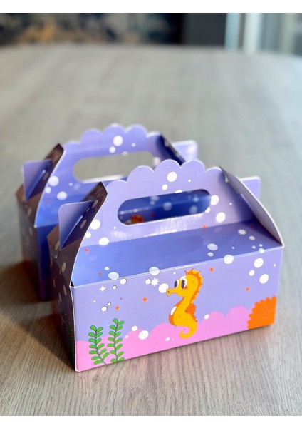 Denizatı Kutusu 25 'li El Tutmalı Çanta Doğum Günü Hediye Kutusu Pasta Kutusu fiyatları