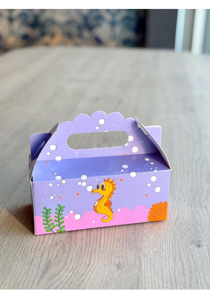 Denizatı Kutusu 25 'li El Tutmalı Çanta Doğum Günü Hediye Kutusu Pasta Kutusu modelleri