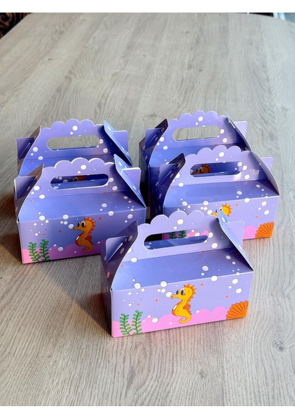 Denizatı Kutusu 25 'li El Tutmalı Çanta Doğum Günü Hediye Kutusu Pasta Kutusu fırsatları