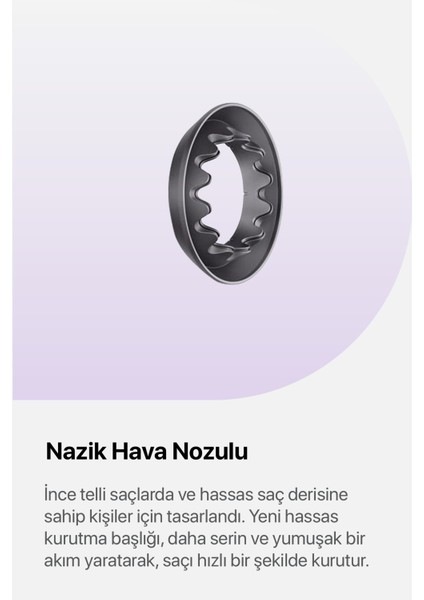 Yüksek Performanslı Çok Başlıklı Saç Kurutma Cihazı Mor Renkli fırsatları